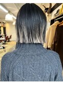 デザインハイライト 切りっぱなしボブ スタイル