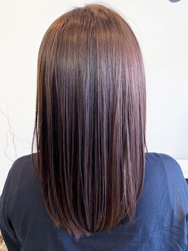 レポヘアー(Repos hair) 20代30代40代髪質改善カラーショコラアッシュ艶感ストレート