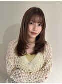 ブラウンベージュ×レイヤー