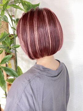 リタヘア(Re:ta Hair) ボブのピンクハイライト【飯田淳平】Re:ta Hair