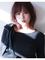 ジェニーバイメノン(JENNIE by Menon) ワイドバング　ウェーブミディアム　くびれヘア