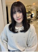 小顔カット ダークアッシュ 顔まわりレイヤー☆