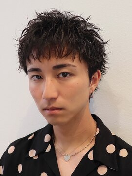 オーシャントーキョー 仙台(OCEAN TOKYO) 黒髪大人ショートパーマツーブロックビジネス2way