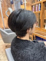 スタジオ アルファプラス 日暮里店(studio α+)&nbsp;ステップボーンカットカットボブショートハイライト白髪ぼかし