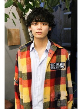 ニール シトロン 名古屋 伏見 丸の内(NEELU citron) シャドウパーマ波巻きパーマメンズカット