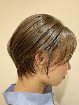 エリマ 武蔵小杉(elima) 武蔵小杉レディースショート顔周りレイヤーベージュカラー