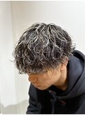 メッシュ波巻きパーマ