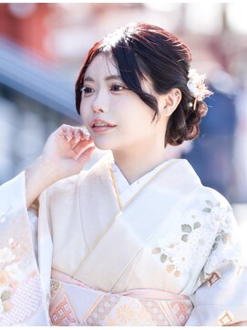 バサラ 池袋店(VASARA) ゆるふわシニヨン♪着物ヘア/浴衣ヘア/卒業式ヘア/成人式ヘア