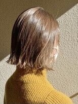 エミュ 伏見 国際センター(emu)&nbsp;切りっぱなしボブ/ナチュラルボブ/シルキーベージュ/伏見