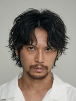 渋谷緩めシャドウパーマツイストスパイラルパーマメンズマッシュ