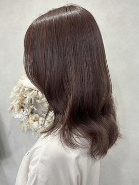 ハイバレーヘアーメゾン(HIGH VALLEY HAIRMAISON) ミディアムレイヤー顔周りレイヤーココアブラウン岡山南中央町