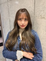 エルヘアメゾン(el. hair maison)&nbsp;髪質改善＊レイヤーロングくびれヘアオリーブベージュ＊美髪