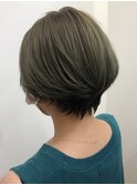 くびれショート/オリーブグレージュ/20代30代40代