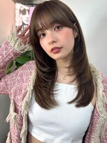 イヴォーク トーキョー(EVOKE TOKYO)&nbsp;髪質改善ミディアムレイヤー艶髪カラー顔まわりレイヤー