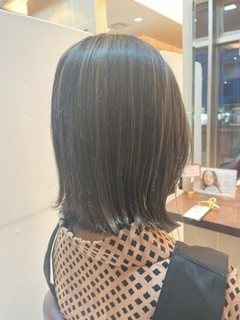 髪質改善/顔周りレイヤーカット/グレージュ[千葉/千葉駅]