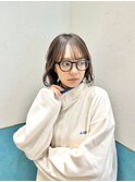 ラテグレージュ/レイヤーボブ/韓国巻き/結べるレイヤー/立川