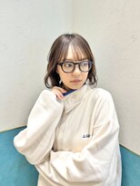 ロンド レグリーズ 立川(Lond leglise)&nbsp;ミニボブレイヤー/レイヤーカット/ダークアッシュ/顔周り/立川