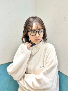 ロンド レグリーズ 立川(Lond leglise) ミニボブレイヤー/レイヤーカット/ダークアッシュ/顔周り/立川