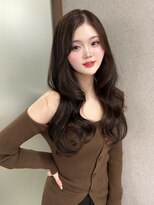 ボタン ハカタ(VOTAN hakata) 【ろみおStyle】ブラウンカラー/艶髪/センターパート/福岡