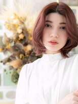 カバーヘア ブリス 志木南口駅前店(COVER HAIR bliss)&nbsp;センターパート/チェリーレッド/ボルドー/ダスティピンク/ボブg