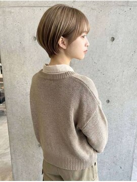 シェル 吉祥寺(shell) くびレイヤーエモージュグレージュカラーくびれショート/吉祥寺