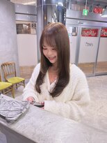 エント(ent)&nbsp;レイヤーカット×ミルクティーベージュ