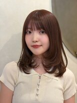 プランツヘアー 高宮店(Plants hair)&nbsp;ワンカールレイヤー　× ピンクブラウン　高宮　大橋　平尾