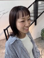 エムドットヘアーサロン(M. hair salon)&nbsp;【栗本浩司】大人のオン眉ボブ
