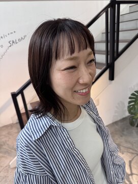 エムドットヘアーサロン(M. hair salon) 【栗本浩司】大人のオン眉ボブ