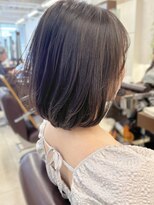 キアラ(Kchiara)&nbsp;ひし形シルエットで小顔見え丸みボブ【福岡Kchiara奥野】