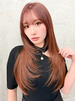 ロンドホットリップ 立川(Lond hot lip)&nbsp;くびれレイヤー/オリーブベージュ/顔周り/シースルー/立川