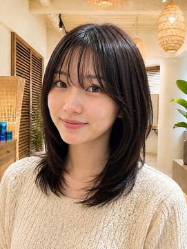 ヘアリゾート粋 トゥジュ 池袋東口店(tujuh) ハッシュカット/顔まわり/レイヤーカット/透明感カラー