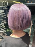 パープル　白髪ぼかし