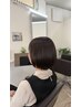 【透明感×秋ツヤ】ダメージレスNドットカラーで魅せる秋色フルカラー+カット