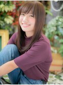 *+COVER HAIR+*…斜めバング大人かわいいナチュラルストレートb