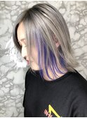 パープルイヤー【インナーカラー】