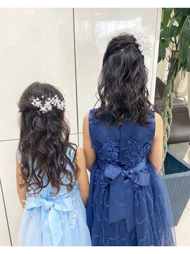 フォルテ 中田店 ハーフアップアレンジ