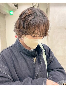 スー 渋谷(suu) 大人かわいい黒髪パーママッシュショートパーマボブ黒髪ショート