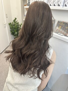 ペレ 渋谷(PELE) 124斜めバング/グレージュカラー/デザインカラー/渋谷/渋谷駅