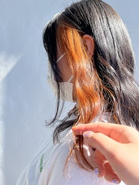 グラン パ ドゥ ドゥ(GRAND PAS DE DEUX) イヤリングカラー×オレンジ