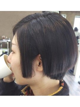 エノモト(ENOMOTO) アシンメトリー×黒髪ストレート重めマッシュ