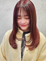 ベイリコルド(Bei Licoldo.)&nbsp;ブリーチ無しピンクブラウン・レイヤーカット＊