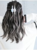 ハイライトショートヘアレイヤーカットダブルカラー