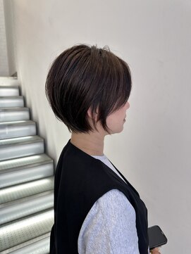 アース 上本町店(HAIR&MAKE EARTH) "20代30代大人可愛い★小顔ボブ丸みショートウルフカット