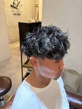 ヘアーアトリエルキナ(hair atelier LUCINA) スパイラルパーマメンズカットツイスパ