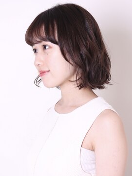 ヨファ ヘアー 芦屋店(YOFA hair) デザインカラーレイヤーカットウェットヘアオリーブベージュ0703
