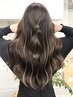 【ミディアム・ロング限定】カット+ハイライト￥15900 明るい白髪染め可能