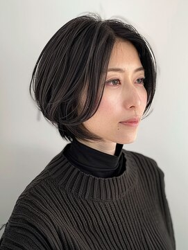 ティダスマイル ふじみ野店(tida smile) こなれミディ/白髪ぼかしハイライト*レイヤーカット