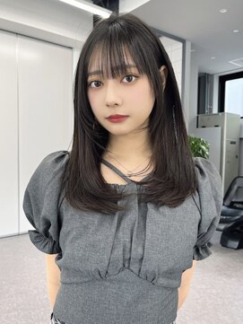 ロンドローズ 名古屋(Lond damaskRose) ブリーチ 学割 オリーブベージュ レイヤーカット リタッチ831