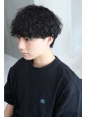 刈り上げなしマッシュ 波巻きスパイラル
